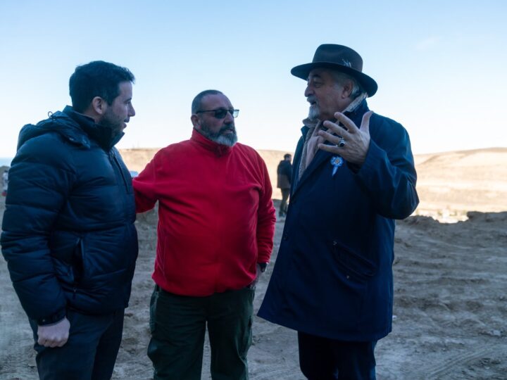 Othar supervisó el avance de las obras de estabilización en el Cerro Hermitte