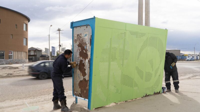 Comodoro refuerza el mantenimiento de la infraestructura del transporte público en la zona sur